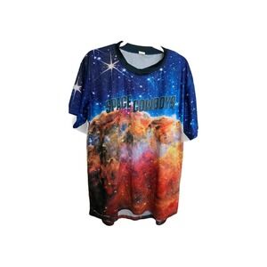 Success Brands Space Cowboys Galaxy Nebula Jersey Shirt XL Blue Orange Star 23